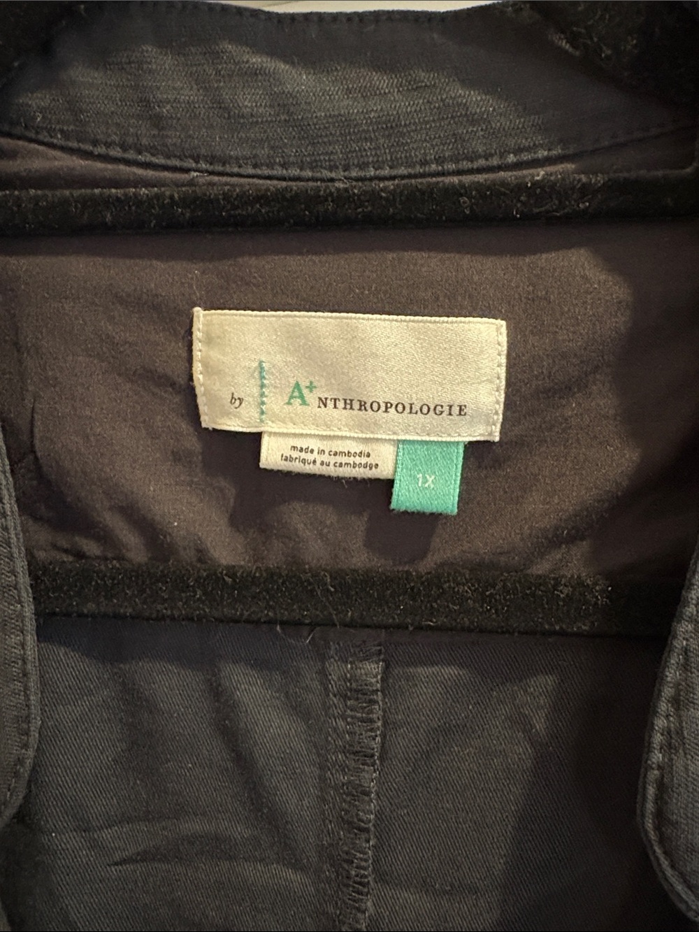 Anthropologie Black Zip-Front Utility Jumpsuit with Belt - Picture 2 of 3